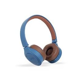 Audífonos Diadema Bluetooth Ghia N2 Hifi Sound Azul/Cafe 10M Alcance Bt 4.2 Batería 300 mAh