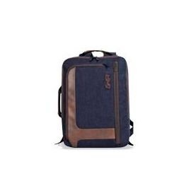 Backpack, Maletín 2 en 1 Ghia 15.6 Azul/Cafe
