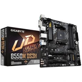 Mb Gigabyte B550 Amd S-Am4 3A Gen/4Xdrr4 3200Mhz/Pcie 4.0/Hdmi/Dvi/4Xusb 3.2/M.2/Micro Atx/Gama Media