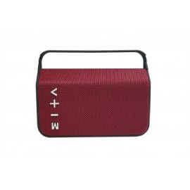 Bocina inalámbrica Highlink Handle Roja - radio FM, lector micro SD, batería recargable, 