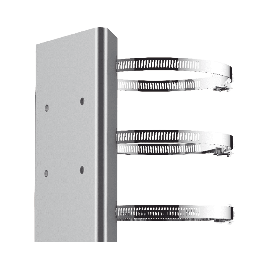 Montaje de Poste para Domo PTZ de Acero Inoxidable para Cámaras Hikvision