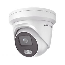 Turret IP 4 Megapixel / Imagen a color 24/7 / Lente 4 mm / Luz Blanca 30 mts / WDR 130 dB / Exterior IP67 / Micrófono Integrado