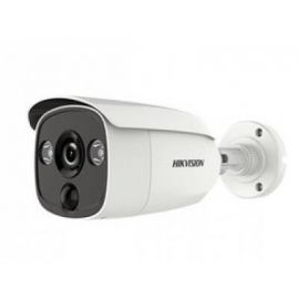 Cámara Hikvision Tipo Bala Turbo 1080P, Sensor Pir, Climas Extremos /Gran Angular 103º, Lente 2.8 mm, Ir Exir Inteligente 20 Mts, Exterior Ip66