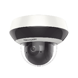 Mini Domo PTZ IP 4 Megapixel / 4X Zoom / H.265+ / 20 mts IR EXIR / WDR / PoE / IK10 /Exterior IP66 / DarkFighter / Micrófono Integrado / MicroSD