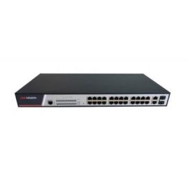 Switch HIKVISION DS-3E2326P, Negro, RJ45, 24 puertos, 10/100/1000