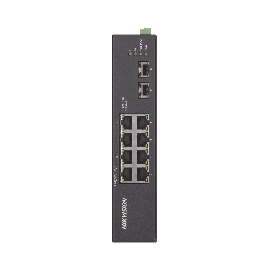 Switch Industrial No Administrable Gigabit / 6 Puertos Gigabit PoE+ (30 W) + 2 Puertos Gigabit PoE++ (60 W) / 2 Puertos SFP / 120 W Total / 48 a 57 VCD