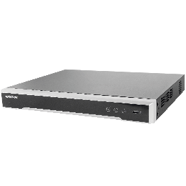 NVR 12 Megapixel (4K) / 32 canales / 16 Puertos PoE+ / Soporta Cámaras con AcuSense / Hik-Connect / 2 Bahías de Disco Duro / Switch PoE 300 mts / HDMI en 4K / Soporta POS
