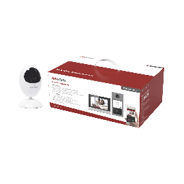 Kit de Videoportero IP PoE Estandar con llamada a App de Smartphone (Hik-Connect) / Apertura con tarjeta MIFARE / Frente de calle IK08 & IP65 / Soporta 2 puertas + 1 Cámara WiFi / DS-2CV2U21FD-IW