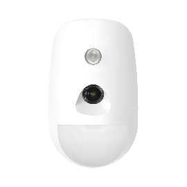 (AX PRO) CÁMARA Inalámbrica + PIR / 6 Años de Batería / Inmunidad a Mascotas / Rango de Detección de 12 mts / Angulo de 85.9° de Cobertura / 1 Kilómetro de Cobertura / Uso Interior / No compatible con el panel