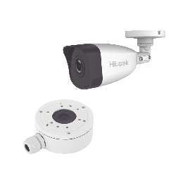 HiLook Series / Bala IP 4 Megapixel / 30 mts IR / Exterior IP67 / PoE / dWDR / Lente 2.8 mm + Caja de conexión DS-1280ZJ-XS
