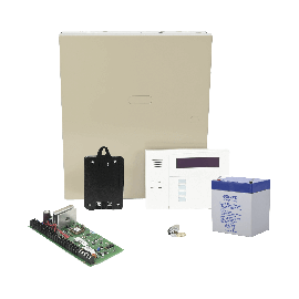 Kit de Panel de Alarma VISTA48LA con Gabinete, Batería y Transformador