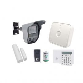 Kit de Alarma con Videoverificación a Color Para Exterior, Cobertura Inalámbrica Hasta 300 mts. Soporta hasta 24 PIR con Cámara. Comunicador 3G/IP Incluidos.