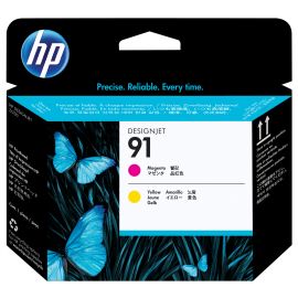 Cabezal HP Num 91 - Inyección de tinta, Magenta, Amarillo, 110 g