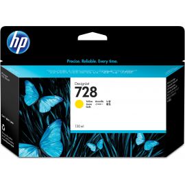 Cartucho De Tinta P/Plotter Hp 728 Amarillo 130 Ml F9J65A