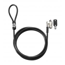 HP Keyed Cable Lock 10 mm cable antirrobo Negro 1.83 m