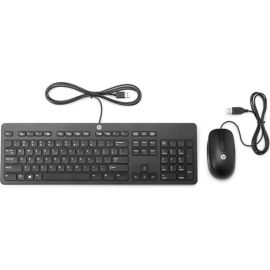 Kit De Teclado Y Mouse Hp Slim Business Estandar Alambrico Neg