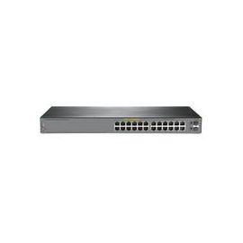 Switch HP Aruba Officeconnect 1920S 24G 2SFP PPoE 185W, 24 Puertos RJ45 10/100/1000 12 PoE y 2 SFP 1G Administrable Capa 2, Smart Managed, Qos, Rutas Estaticas
