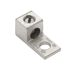 Terminal Universal de Aluminio/ 1 Orificio para Calibre  14- 6 AWG / Perno de 1/4" / AL-CU Estañado.