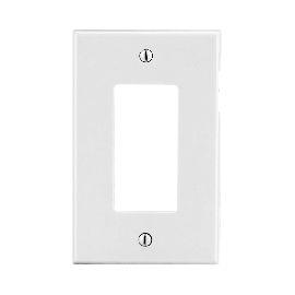 Tapa para Contacto Rectangular Color Blanco.