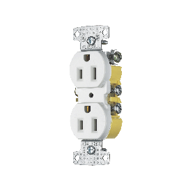 Contacto Duplex 15A 125V/ 2 Polos 3 Hilos/ Nema 5-15R/ Color Blanco.