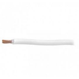 Cable 8 awg color blanco,Conductor de cobre suave cableado. Aislamiento de PVC, autoextinguible. (Venta por Metro)