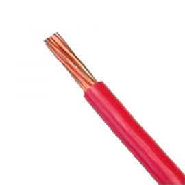 Cable 10 awg color rojo,Conductor de cobre suave cableado. Aislamiento de PVC, auto extinguible. (Venta por Metro)