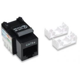 Jack RJ45 Cat5e Intellinet UTP Keystone de Impacto Negro