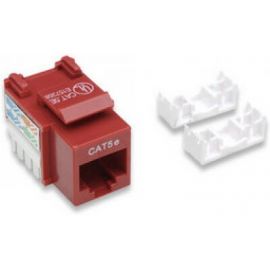 Jack Rj45 Cat5E Utp Keystone De Impacto Rojo