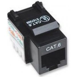 Jack Rj45 Cat6 Utp Keystone De Impacto Negro