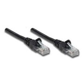 Cable de parcheo INTELLINET1 m, RJ-45, RJ-45, Macho/Macho, Negro