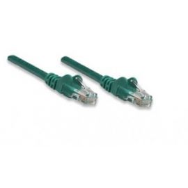 Cable de parcheo INTELLINET1 m, RJ-45, RJ-45, Macho/Macho, Verde