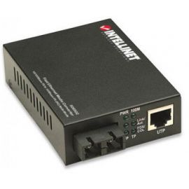 Convertidor de Medios INTELLINET Fast EthernetAlámbrico, 2000 m, LAN/Enlace/Poder/Estado