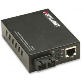 Convertidor Medios Intellinet Gb a Fibra SC 550M