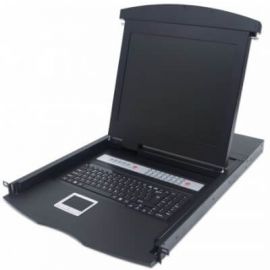 Mux KVM Intellinet Rackmount 161 Ps2/USB LCD 17