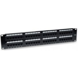 Panel De Parcheo Cat5E Utp 48 Ptos Rj45 Montaje Rack 19 2U