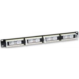Panel De Parcheo Cat6 Utp 24 Ptos Rj45 Montaje Rack 19 1U