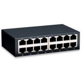 Switch Intellinet 16 Puertos 10/100 Negro