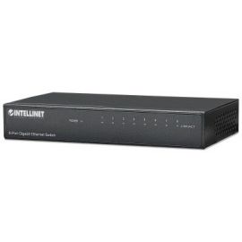 Switch INTELLINET 530347Negro, 8 puertos, 10/ 100/ 1000 Auto MDI-X