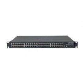 Switch INTELLINET Administrable de 48 puertos Gigabit Ethernet PoE+ con Uplink 10 GbENegro, 500 W, 48, Cat5, Cat5e, RJ-45