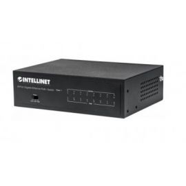 Switch INTELLINET PoE+ Gigabit Ethernet de 8 puertosNegro, 67, 3 W, 8 puertos, Cat5e, Cat6, RJ-45