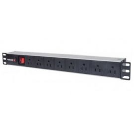 Barra PDU INTELLINET 713993Regleta eléctrica, 1U, Aluminio