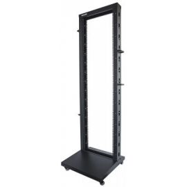 Rack de 2 postes INTELLINET 714235Negro, Acero, Independiente, 300 kg, 42U