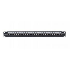 Panel Parcheo Intellinet Cat6 24 Ptos 1U C/Bloqueo