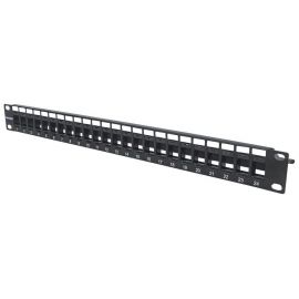 Panel Parcheo Intellinet sin Jacks, 24 Ptos 1U P/Jack Keystone