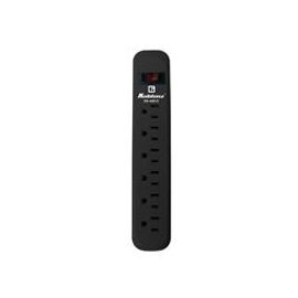 Supresor De Picos 00-5340-00-5 420 Joules, 6 Contactos, Switch Reset Iluminado De 10 Amp, Cable 90 Cm, Color Gris, Garantía De 1 Año.