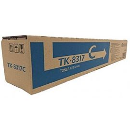 Toner KYOCERA TK-8317C, 6000 páginas, Cian, TASKalfa 2550