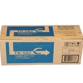 Tóner KYOCERA TK-582CLaser, 2800 páginas, Cian, Kyocera
