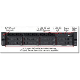 Servidor LENOVO SR550 - 2, 1 GHz, Intel Xeon-Silver 4110, 16 GB, DDR4