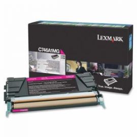 Cartucho tóner LEXMARK7000 páginas, Magenta, Laser, Negro