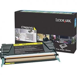 Cartucho tóner LEXMARK7000 páginas, Amarillo, Laser, Negro